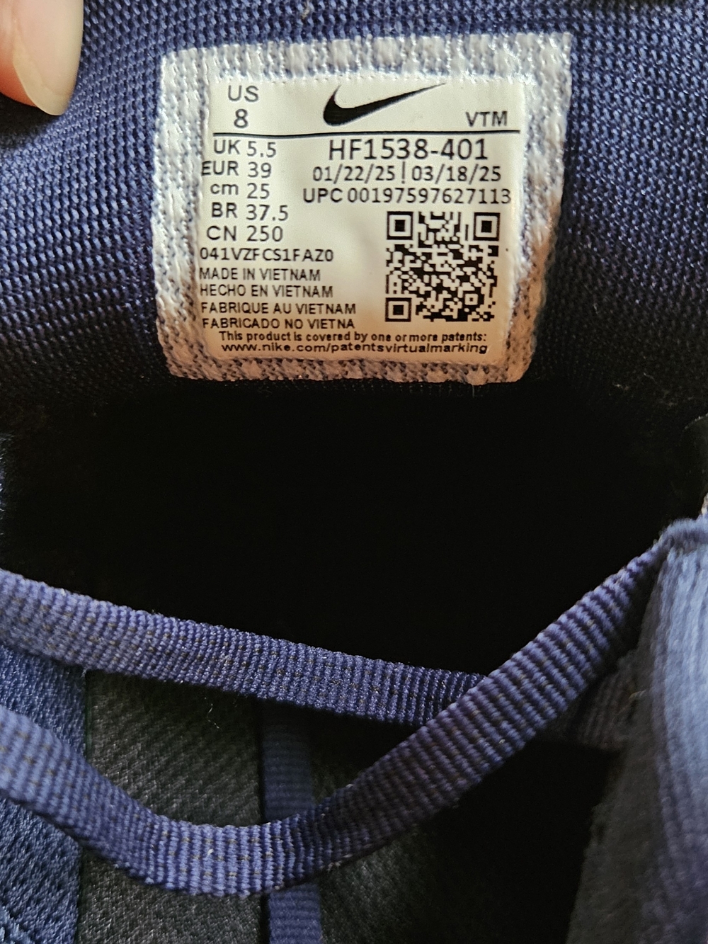Nike Pegasus 41 Running Shoes — Navy Blue & Yellow Swoosh BNWOT - Picture 3 of 6